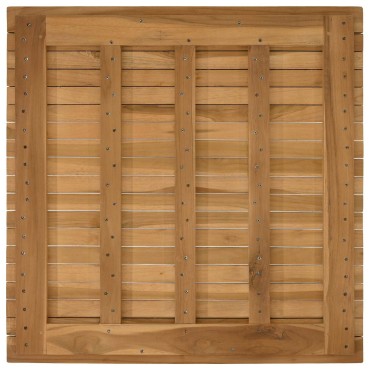 vidaXL Καπάκι τραπεζιού 70x70x3,5cm τετράγωνο Στερεό Ξύλο Τίκ