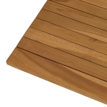 vidaXL Καπάκι τραπεζιού 70x70x3,5cm τετράγωνο Στερεό Ξύλο Τίκ