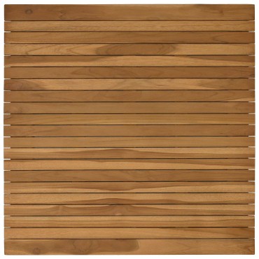 vidaXL Καπάκι τραπεζιού 80x80x3,5cm τετράγωνο Στερεό Ξύλο Τίκ