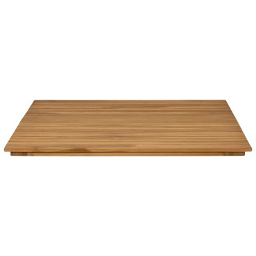 vidaXL Καπάκι τραπεζιού 80x80x3,5cm τετράγωνο Στερεό Ξύλο Τίκ