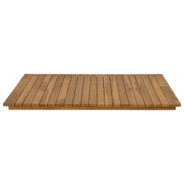 vidaXL Καπάκι τραπεζιού 80x80x3,5cm τετράγωνο Στερεό Ξύλο Τίκ