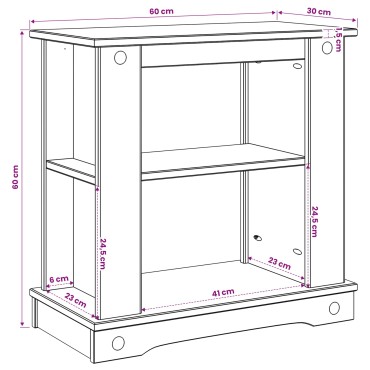 vidaXL Βάση ενυδρείου CORONA Καφέ 60 x 30 x 60 cm 150 κιλά