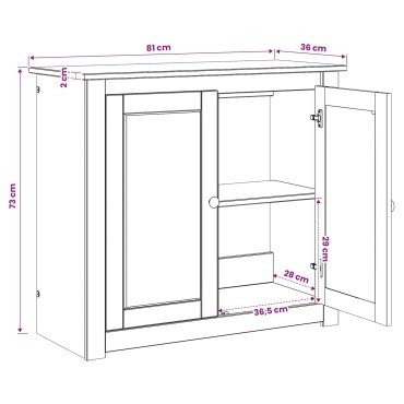 vidaXL Βάση ενυδρείου PANAMA Καφέ 81 x 36 x 73 cm 250 kg