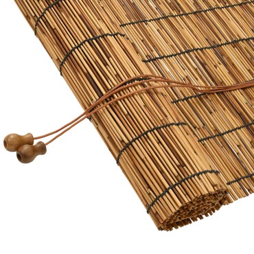 vidaXL Ρόλερ (στόρι) Καφέ 140 x 220 cm Καλάμι