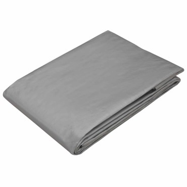 vidaXL Τεντόπανα με Θηλιές Ανοιχτό γκρι 2 x 3 μ 180 gsm PE