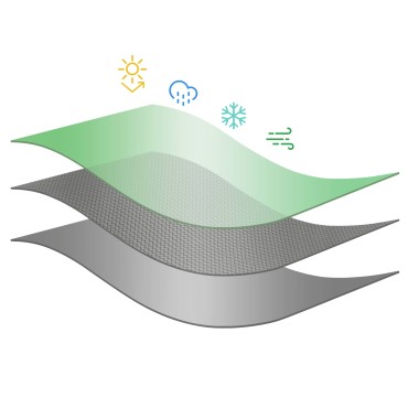 vidaXL Τεντόπανα με Θηλιές Πράσινο 3 x 4 μ 260 γρ PE