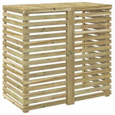 vidaXL Κάλυμμα κλιματιστικού 110 x 58 x 105 εκ Εμποτισμένο Ξύλο Πεύκου