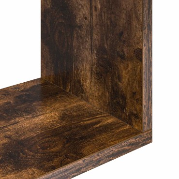 vidaXL Ράφι Τοίχου Καπνισμένο Ξύλο Δρυός 100x12x50,5 εκ 1 τεμ.