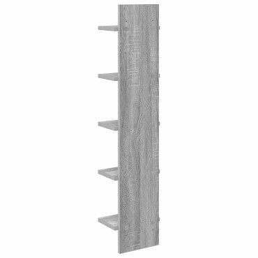 vidaXL Ράφι Τοίχου 2 τεμ. Γκρι Sonoma 22x15x100 εκ