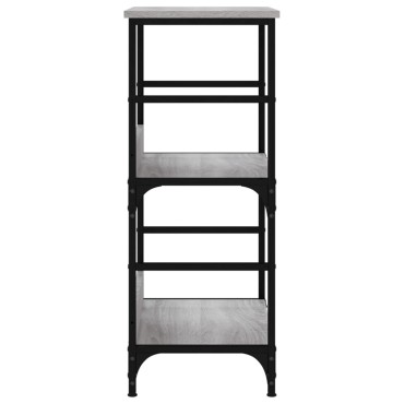 vidaXL Βιβλιοθήκη Γκρι Sonoma 50x33x82cm Επεξεργασμένο Ξύλο 1 τεμ.