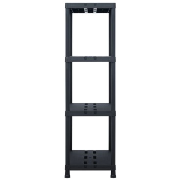vidaXL Ραφιέρα Μαύρη 220 κ. 90 x 40 x 138 εκ. Πλαστική