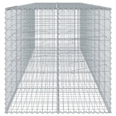 vidaXL Συρματοκιβώτιο με Κάλυμμα 500x100x100εκ από Γαλβανισμένο Χάλυβα