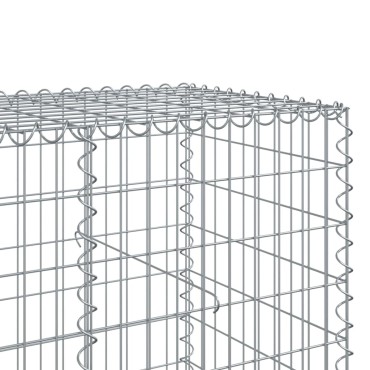 vidaXL Συρματοκιβώτιο με Κάλυμμα 500x100x100εκ από Γαλβανισμένο Χάλυβα