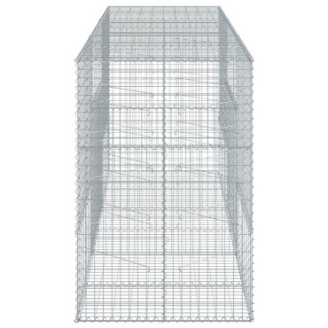 vidaXL Συρματοκιβώτιο με Κάλυμμα 300x100x150εκ από Γαλβανισμένο Χάλυβα