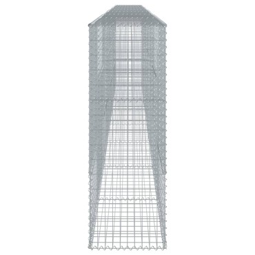vidaXL Συρματοκιβώτιο με Κάλυμμα 800x50x150εκ. από Γαλβανισμένο Χάλυβα