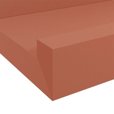 vidaXL Ράφι Τοίχου 2 τεμ. Κόκκινο 40x9x3cm Επεξεργασμένο Ξύλο