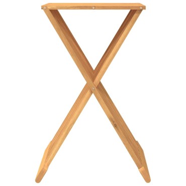 vidaXL Σκαμπό Πτυσσόμενο 40x32,5x70cm από Μασίφ Ξύλο Teak 1 τεμ.