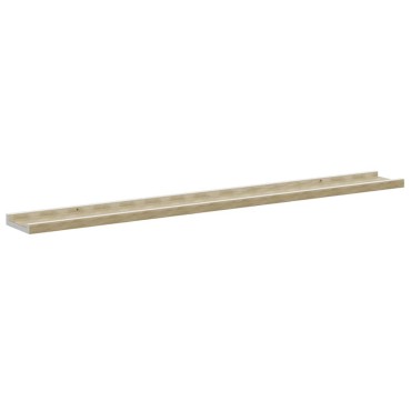 vidaXL Ράφια Τοίχου 4 τεμ. Λευκό και Sonoma Δρυς 100x9x3cm