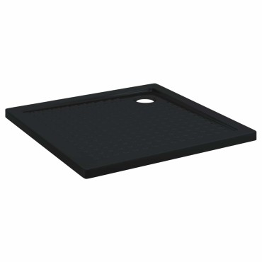 vidaXL Δίσκος Βάσης Ντους με Τρύπες 90 x 90 x 4 cm ABS Μαύρο