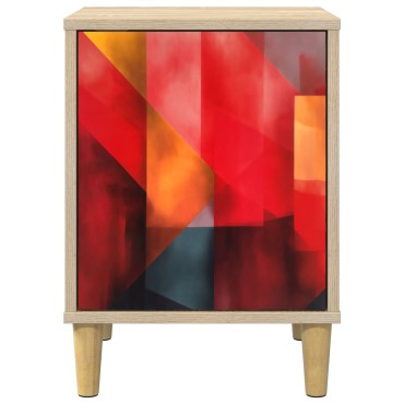 vidaXL Κομοδίνο HEESCH 2 τεμ. Sonoma Δρυς 36x33x50cm