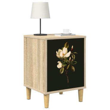 vidaXL Κομοδίνο BREMEN Sonoma Δρυς 36x33x50cm Επεξεργασμένο Ξύλο 1 τεμ.