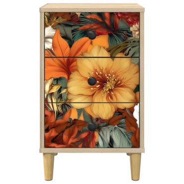 vidaXL Κομοδίνο GENNEP Sonoma Δρυς 36x33x60cm Επεξεργασμένο Ξύλο 1 τεμ.