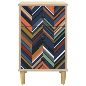 vidaXL Κομοδίνο OMMEN 2 τεμ. Sonoma Δρυς 36x33x60 εκ