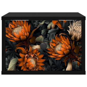 vidaXL Τοίχου κομοδίνο LOCHEM 2 τεμ. Μαύρη Δρυς 36x33x25cm