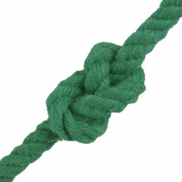 vidaXL Κωτόσχοινo 6 mm 50 m Πράσινο 100% Βαμβάκι