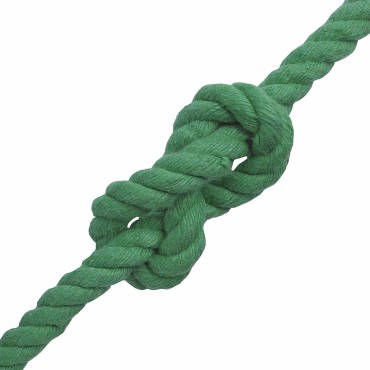 vidaXL Κωτόσχοινo 12 mm 100 m Πράσινο 100% Βαμβάκι