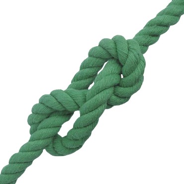 vidaXL Σχοινί Πράσινο 1,6 x 1,6 x 5000 εκ Βαμβάκι