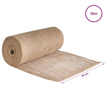 vidaXL Ρολό από Τζute 25 x 1500 εκ