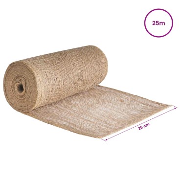 vidaXL Ρολό από Τζute 25 x 2500 εκ