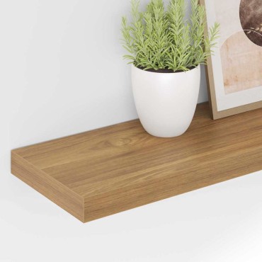 vidaXL Ράφι Τοίχου 4 τεμ. Καφέ 50x23,5x3,8cm Επεξεργασμένο Ξύλο