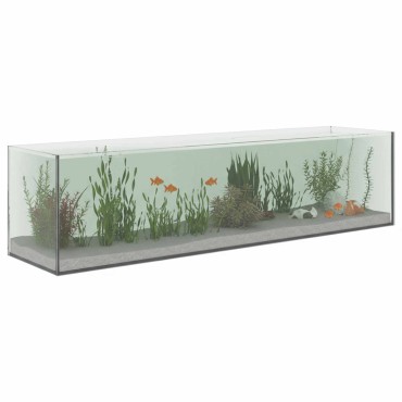 vidaXL Ενυδρείο με αποθήκευση Διαφανές 80 x 20 x 20 εκ. Γυαλί