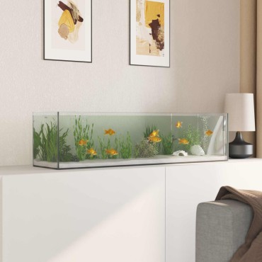 vidaXL Ενυδρείο με αποθήκευση Διαφανές 80 x 20 x 20 εκ. Γυαλί