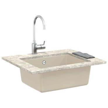 vidaXL Σιντρινο 80% Χαλαζίας και 20% Ρητίνη 530 x 460 mm Μπεζ