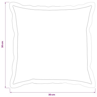 vidaXL Κάλυμμα Μαξιλαριού 2 τμχ. HOUTEN Σκούρο Γκρι 30 x 30 cm