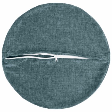 vidaXL Κάλυμμα Μαξιλαριού 6 τμχ. HEERLEN Μπλε Ø 40 cm Ύφασμα Chenille