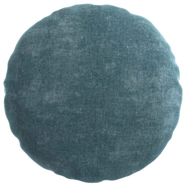 vidaXL Κάλυμμα Μαξιλαριού 2 τμχ. HEERLEN Μπλε Ø 60 cm Ύφασμα Chenille