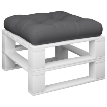 vidaXL Μαξιλάρι Παλέτας Γκρι 58x58x10cm από Ύφασμα