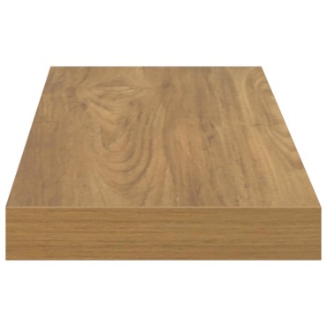 vidaXL Ράφι Τοίχου 4 τεμ. Καφέ 90x23,5x3,8cm Επεξεργασμένο Ξύλο