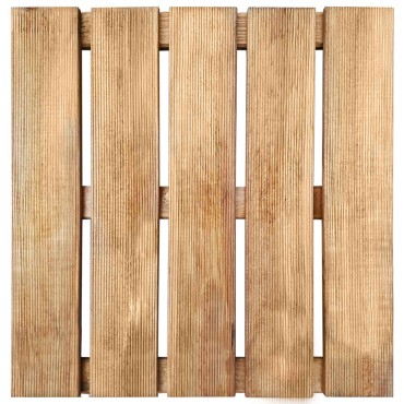 vidaXL Πλάκα Κατασκευής 6 τμχ. Καφέ 50 x 50 cm Πεύκο Καφέ Εγχύσεως