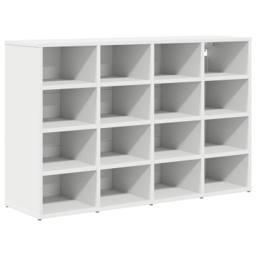 vidaXL Ντουλάπα Παπουτσιών 103x30x67cm Επεξεργασμένο Ξύλο Λευκό