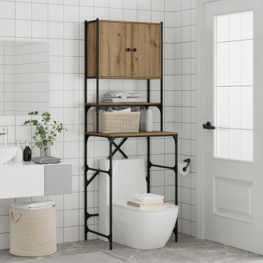 vidaXL Ντουλάπα Πλυντηρίου Artisan Δρυς 68 x 48,5 x 194 εκ