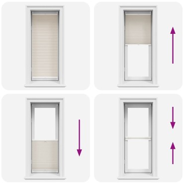 vidaXL Πλισέ ρόλερ σκίασης 60x100cm Κρεμ