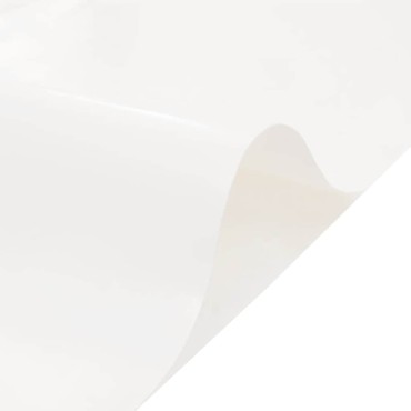 vidaXL Μουσαμάς Λευκός 6 x 8 μ. 650 γρ./μ²