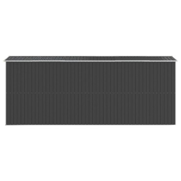 vidaXL Αποθήκη Κήπου Ανθρακί 192x523x223 εκ. Γαλβανισμένο Ατσάλι