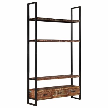 vidaXL Ραφιέρα 118x30x200cm από Μασίφ Ανακυκλωμένο Ξύλο 1 τεμ.