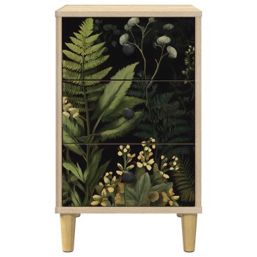 vidaXL Κομοδίνο RHENEN 2 τεμ. Sonoma Δρυς 36x33x60 εκ